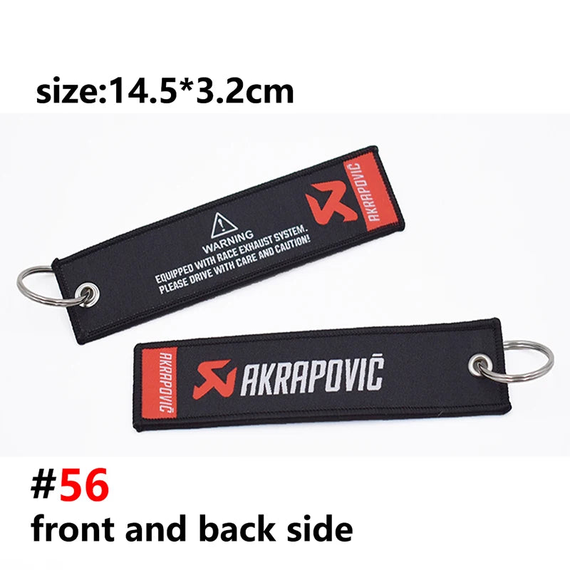 Akrapovic jdm Style Keychain