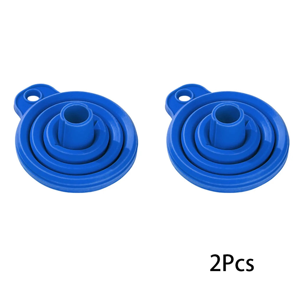 2Pcs Foldable Car Engine Funnel