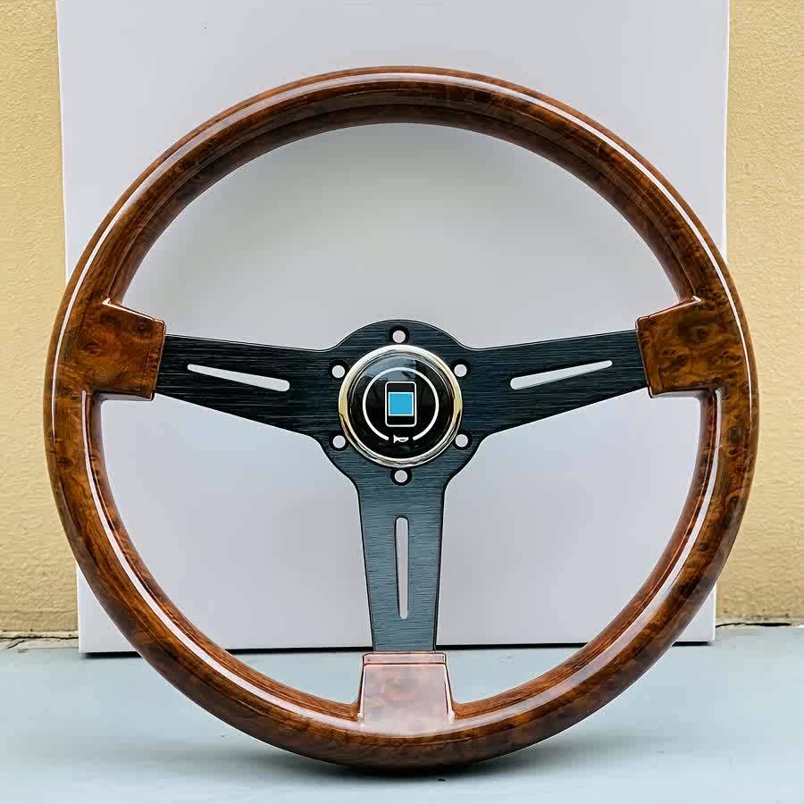 340mm Wood Film Steering Wheel ND Classic