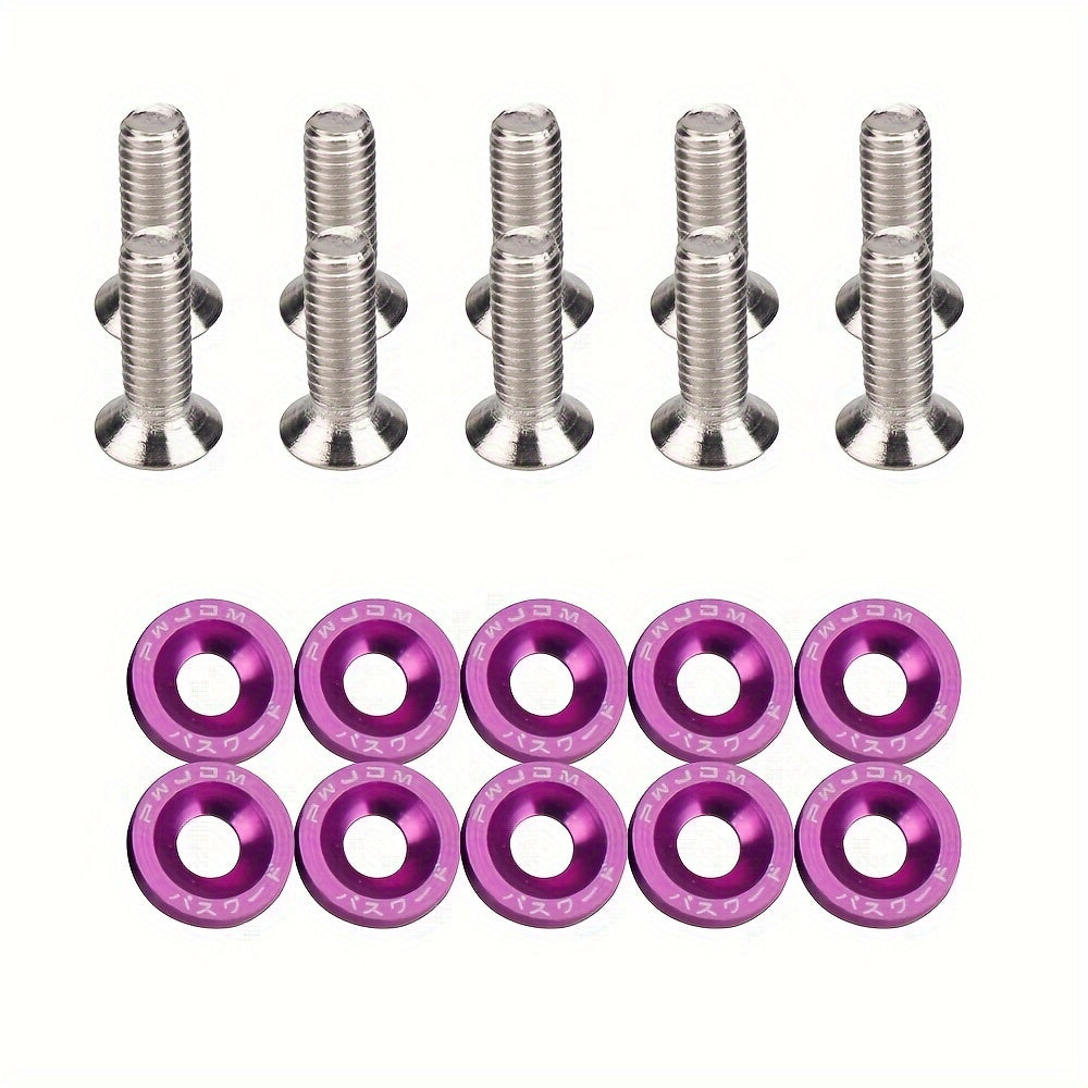 20pcs Aluminum Hexagonal Fastener For Car Modification