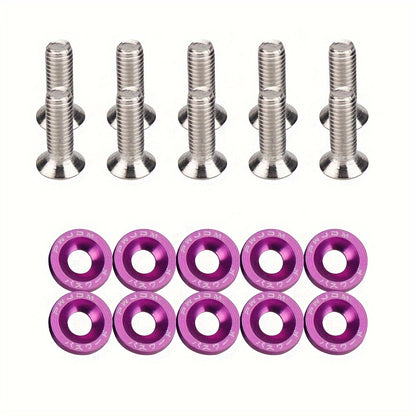 20pcs Aluminum Hexagonal Fastener For Car Modification