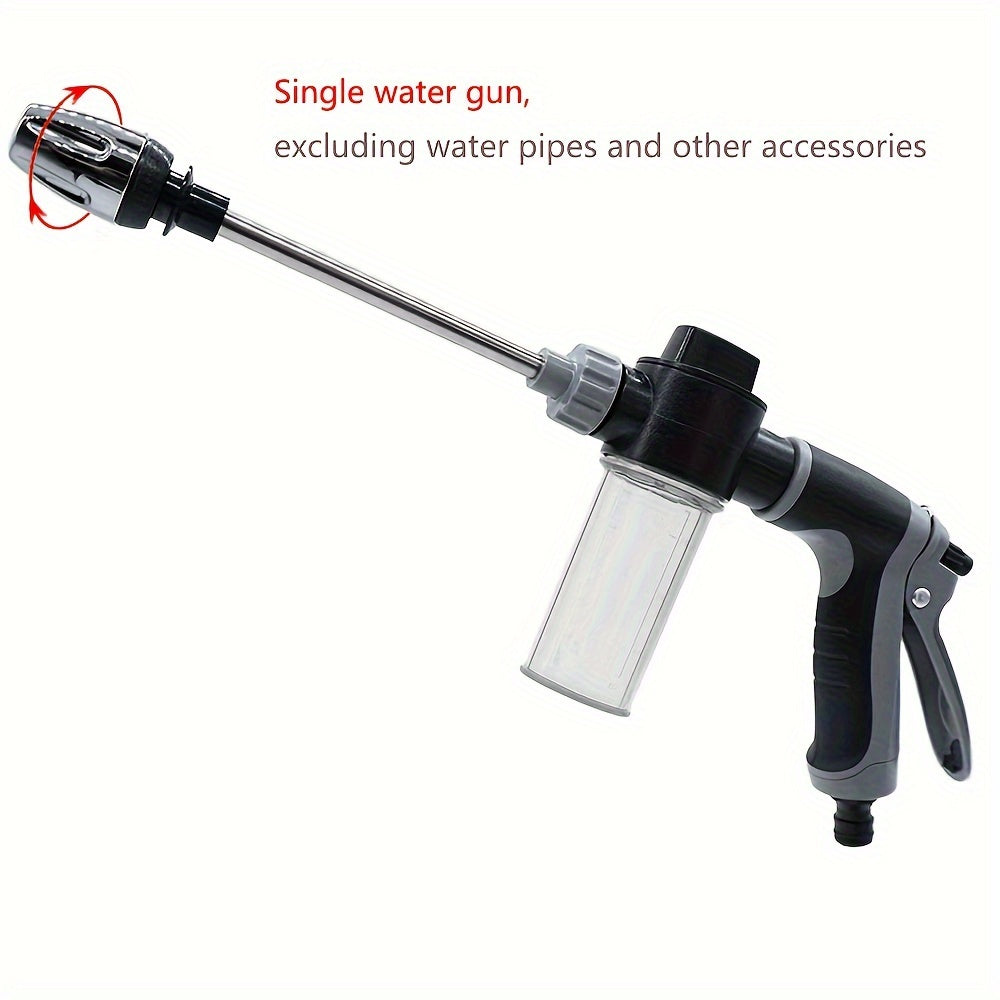 Long Handle High-Pressure Car Washer with Foam Bottle