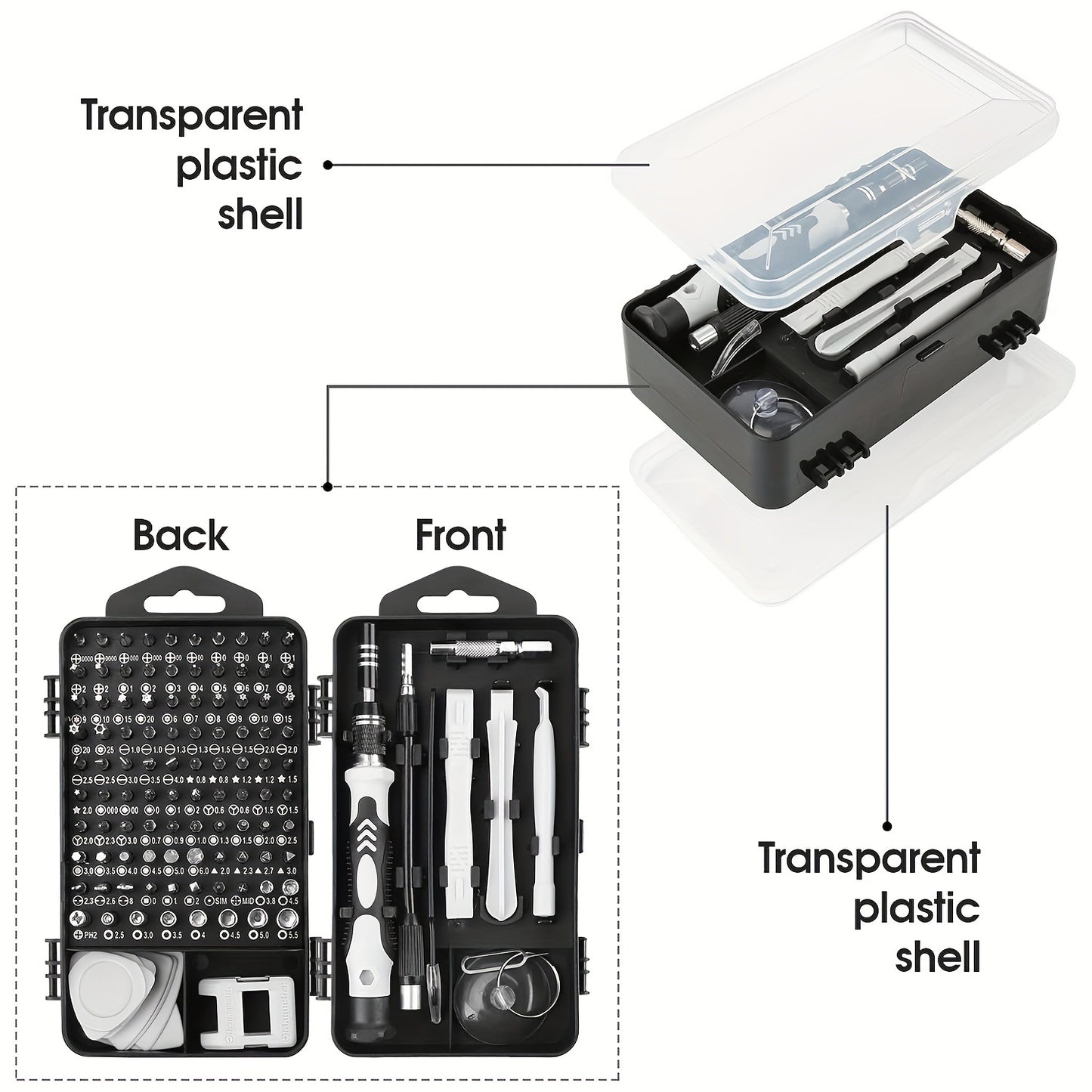 115-in-1 Magnetic Screwdriver Tool Kit