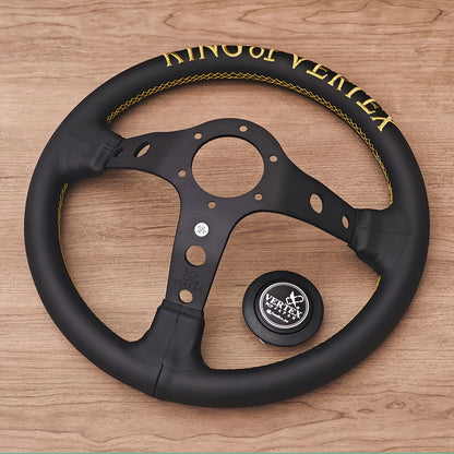 King of Vertex Premium  Leather Steering Wheel