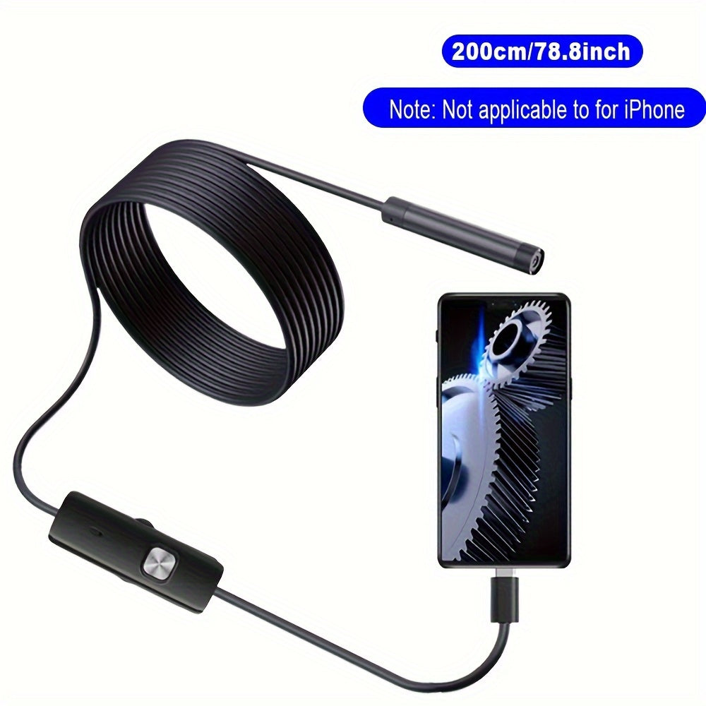 Endoscope Camera  Adjustable Soft Wire 7mm for  Android Type-C