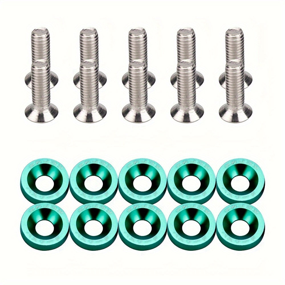 20pcs Aluminum Hexagonal Fastener For Car Modification