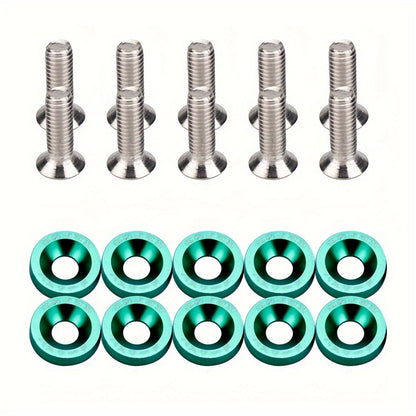 20pcs Aluminum Hexagonal Fastener For Car Modification