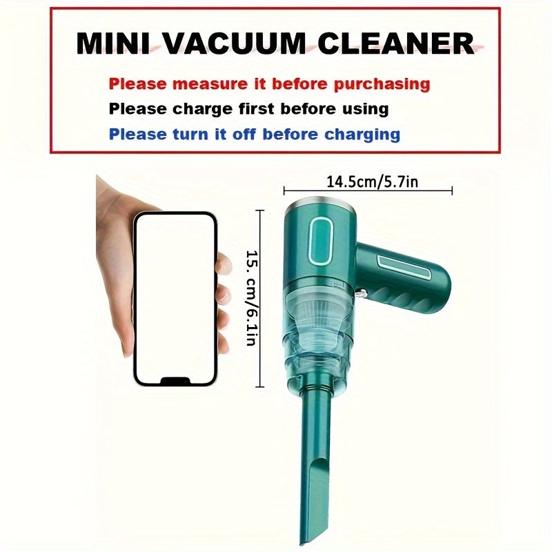 Portable Car Vacuum Cleaner USB Rechargeable